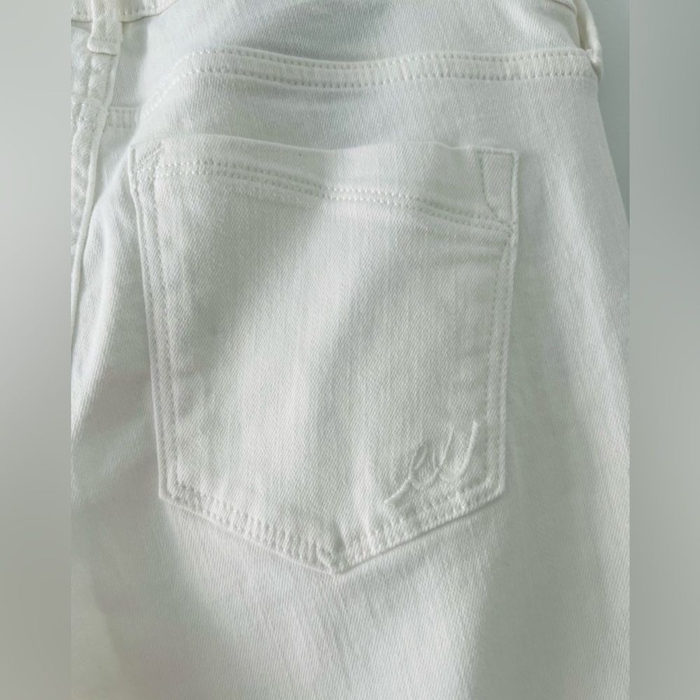 Express White Skinny Ankle Distressed Jeans, Size 8 - Picture 12 of 13
